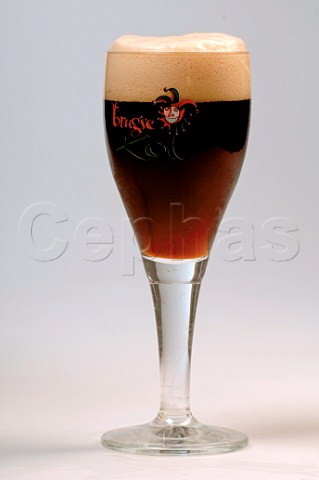 Glass of Brugse Zot Belgian beer