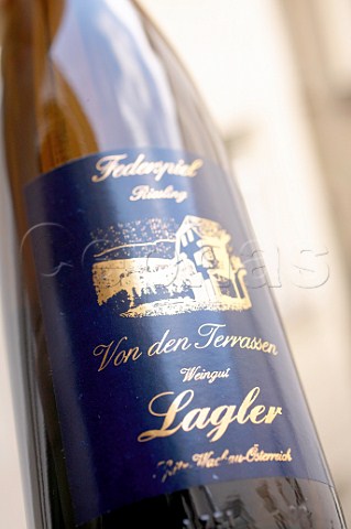 Bottle of Karl Lagler Riesling wine Spitz Niedersterreich Austria  Wachau