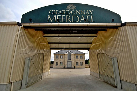 Entrance to Chardonnay Meerdael winery   OudHeverlee Belgium