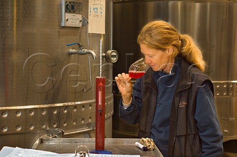 Vronique Drouhin winemaker at Domaine Drouhin  Dayton Oregon USA  Willamette Valley