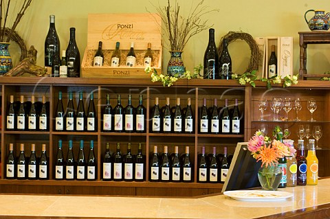 Tasting room at Ponzi Winery  Beaverton Oregon USA  Willamette Valley