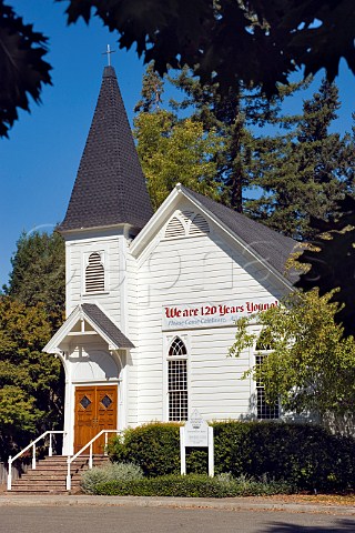Kenwood Community Church built in the late 1800s    Kenwood Sonoma Valley California