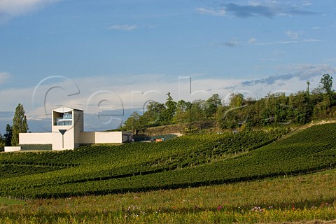 The new winery at Chteau Faugres StEtiennedeLisse near Saintmilion Gironde France Stmilion  Bordeaux