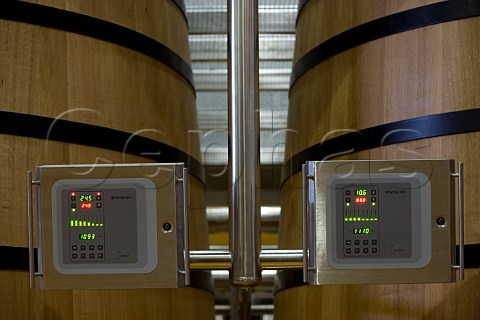 Control panels in the new winery at Chteau Faugres  StEtiennedeLisse near Saintmilion Gironde France  Stmilion  Bordeaux
