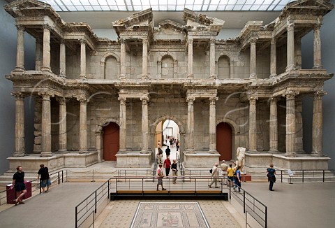Roman gate of Miletus reconstructed in Pergamon Museum Berlin Germany