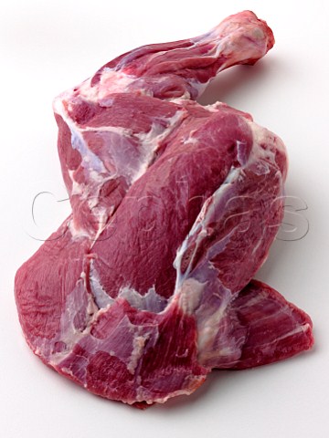 Shoulder of lamb on a white background