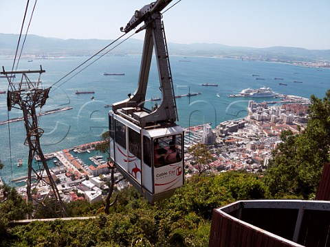 Cable car on the Rock of Gibraltar