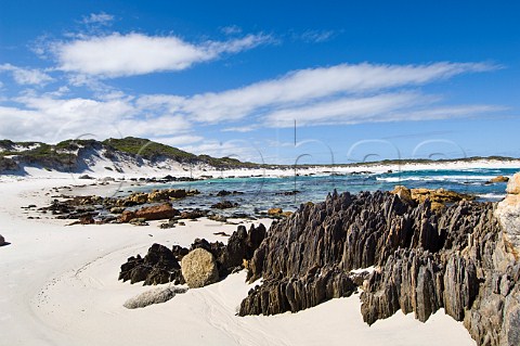 Rocky shoreline at Point Malcolm Nuytsland Nature Reserve Western Australia