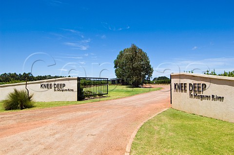 Entrance to Knee Deep winery and vineyard Wilyabrup Western Australia   Margaret River