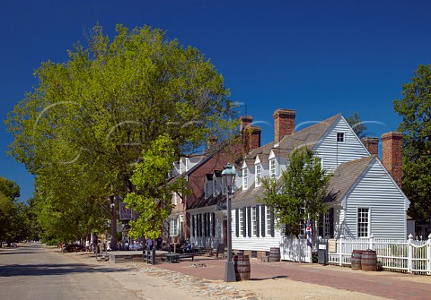 The Raleigh Tavern on Duke of Gloucester Street Colonial Williamsburg Virginia USA