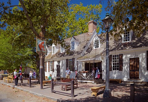 Josiah Chowning Tavern on Duke of Gloucester Street Colonial Williamsburg Virginia USA