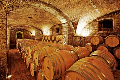 Solaia barrique cellar at Antinoris Villa Tignanello Montefiridolfi Tuscany Italy