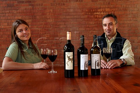 Daniela Gillmore and Andrs Snchez Westhoff of Gillmore winery  Maule Valley Chile