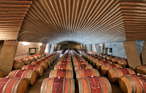 Barrel cellar of Via Prez Cruz constructed of Radiata Pine  Maipo Valley Chile