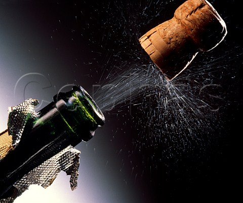 Popping Champagne cork