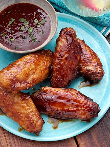 BBQ Chicken wings with BBQ sauce