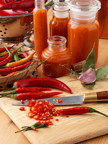 Making chilli sauce