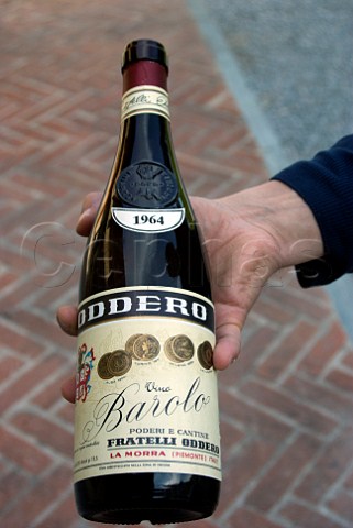 Bottle of 1964 Oddero Barolo La Morra Piemonte Italy