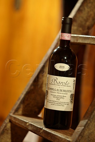 Bottle of Barolo Vigneto Monvigliero 2005 from Commendatore GB Burlotto Verduno Piemonte Italy   Barolo