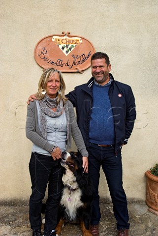 Simonetta Valiani and her husband Nicol Magnelli Le Chiuse Montalcino Tuscany Italy   Brunello di Montalcino