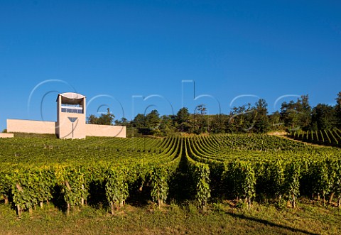 Winery of Chteau Faugres above its vineyard StEtiennedeLisse near Saintmilion Gironde France Stmilion  Bordeaux