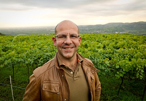 Nico Dal Cero in the Runcata vineyard of Tenuta di Corte Giacobbe Ronc Veneto Italy  Soave