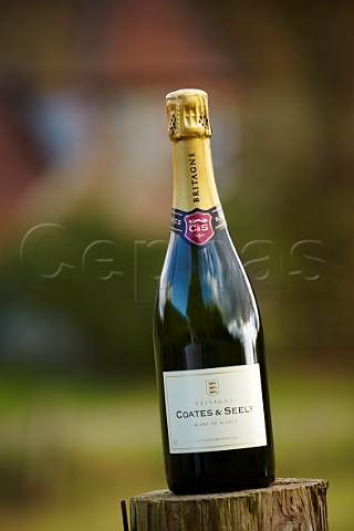 Bottle of Britagne Blanc de Blancs sparkling wine of Coates  Seely The Wooldings Whitchurch Hampshire England