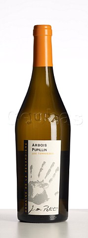 Bottle of Les Terrasses Chardonnay of JeanMichel Petit Domaine de la Renardire Pupillin near Arbois Jura France ArboisPupillin