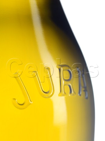 Bottle of Savagnin wine Jura France
