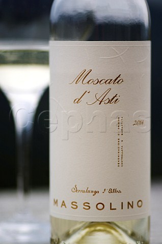 Bottle of Massolino Moscato dAsti Serralunga dAlba Piedmont Italy