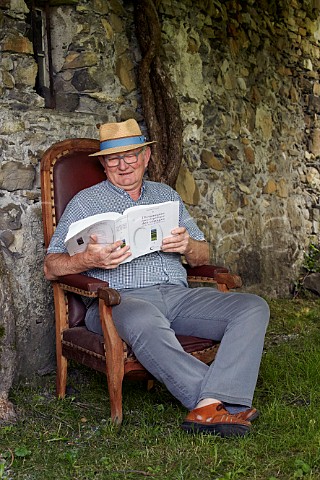 Michel Grisard at his home in Frterive Formerly of Domaine Prieur StChristophe he is the current president of the Centre dAmplographie Alpine Pierre Galet who also helped get funding for publication of Pierre Galets book Dictionnaire Encyclopdique des Cpages Savoie France