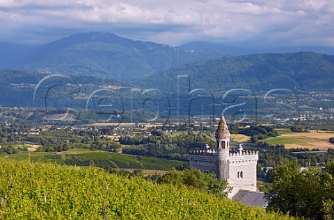 Chapelle StAnthelme in vineyards at Chignin Savoie France  Chignin