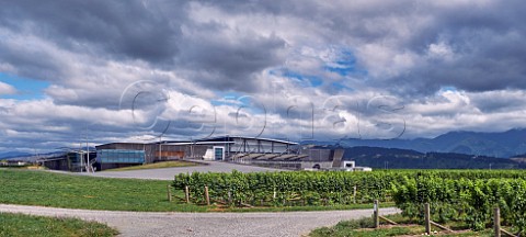 Winery and vineyard of Delegat Renwick Marlborough New Zealand Wairau Valley