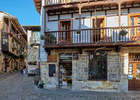 Artisanal food shop in Santillana del Mar Cantabria Spain