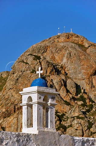 Chapel below Mount Exomvourgo Xinara Tinos Greece