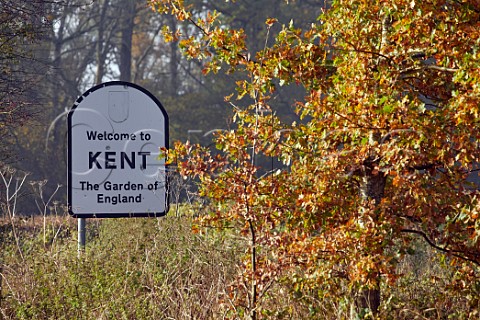 Welcome to Kent sign  Westerham Kent England