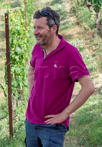 Alfio Cavallotto in the Bricco Boschis vineyard Castiglione Falletto Piedmont Italy