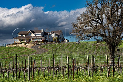 Jack Creek Cellars and vineyard in the Santa Lucia Mountains Paso Robles San Luis Obispo County California Paso Robles Willow Creek District