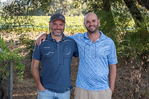Graeme left and Alex MacDonald Oakville Napa Valley California